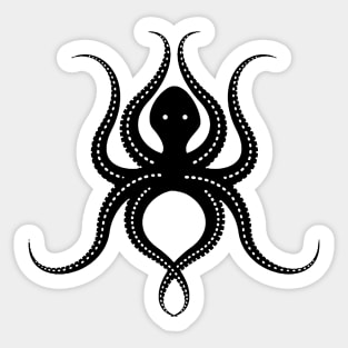 Black Octopus Sticker